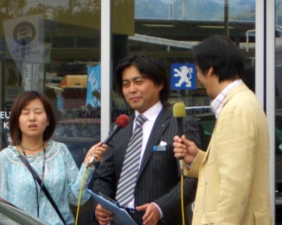 元レースドライバー織田一彦氏ｉｎプジョー甲府