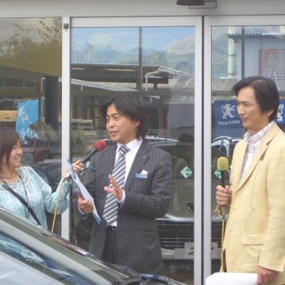 元レースドライバー織田一彦氏ｉｎプジョー甲府