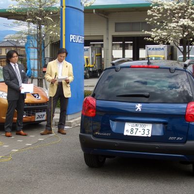 元レースドライバー織田一彦氏ｉｎプジョー甲府