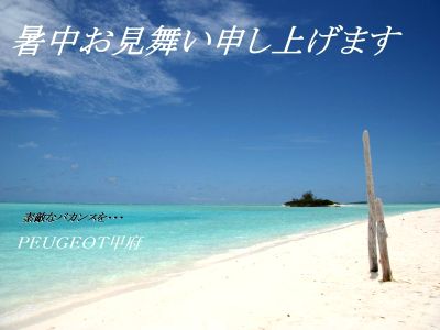 ゛暑中お見舞い申し上げます″